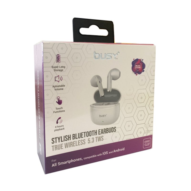 BUSY Bluetooth Earbuds 5.3 TWS bele