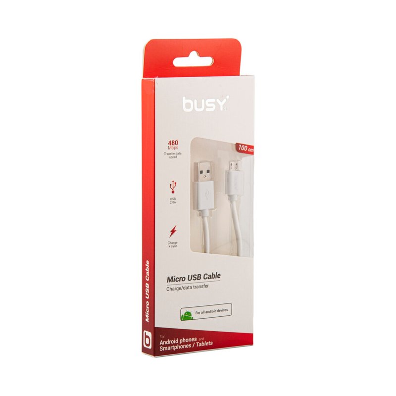 BUSY Micro USB kabl PVC