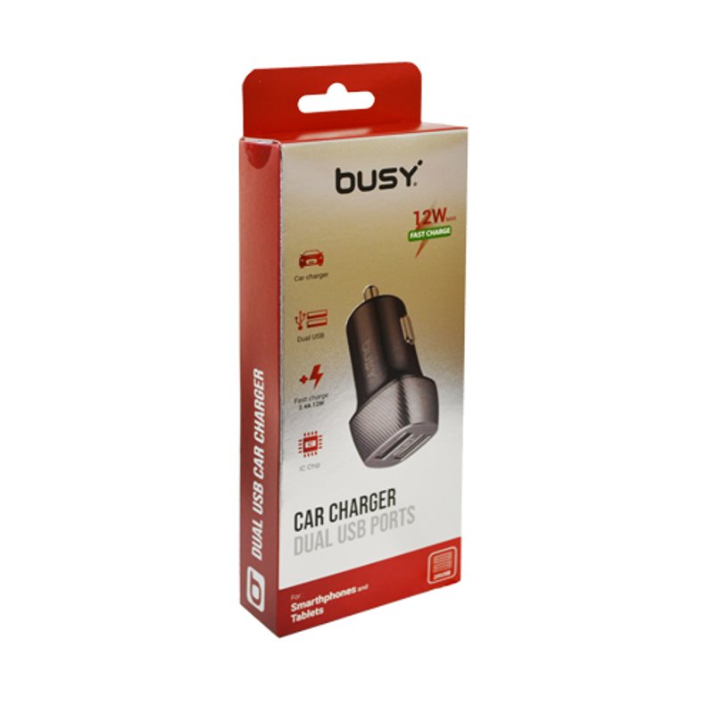 BUSY USB2 punjač 2.4A karbon