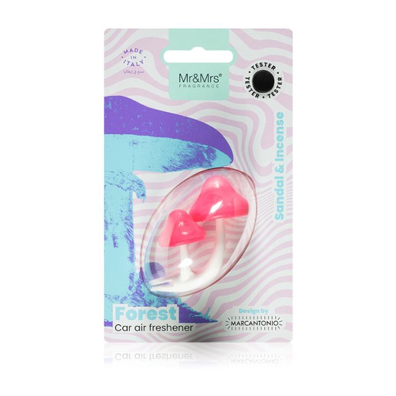 MR&MRS  Mushrooms Fuchsia Sandal&Incense miris za auto