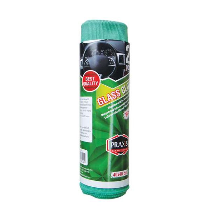 PRAXIS Mikrofiber krpa za staklo 2 kom
