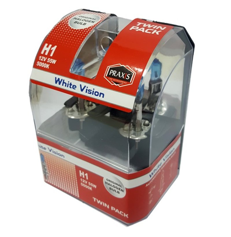 PRAXIS Sijalica halogena H1 12V 55vv BLU 2 kom
