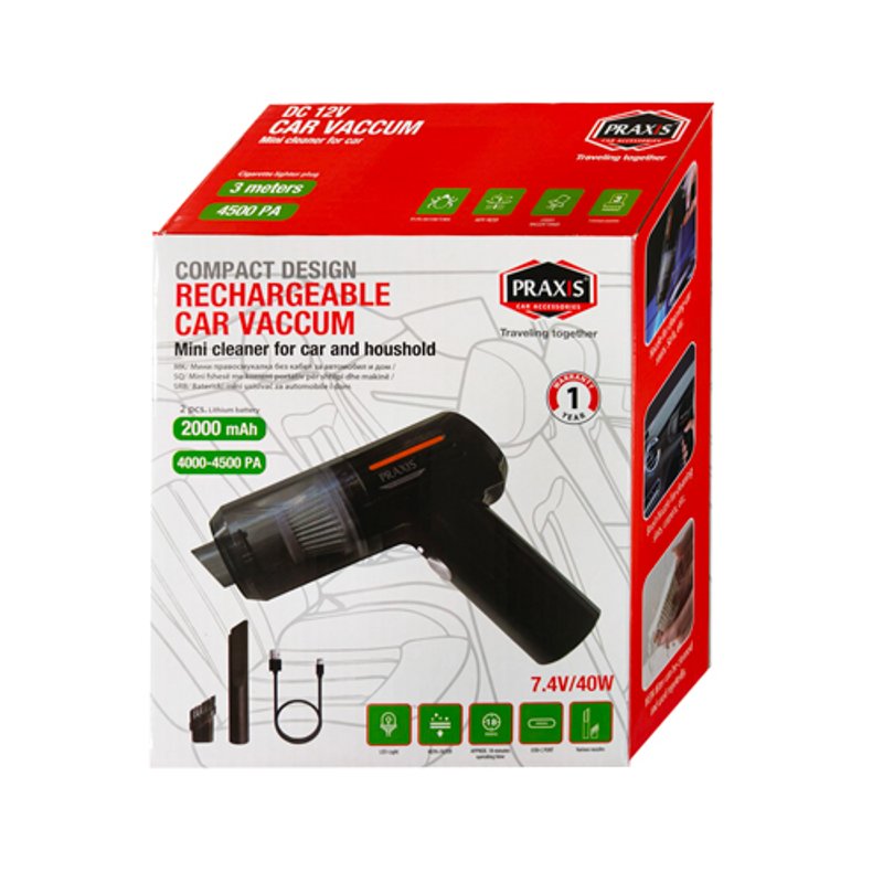 PRAXIS Usisivač za aut DC 12V 7.4V/40W