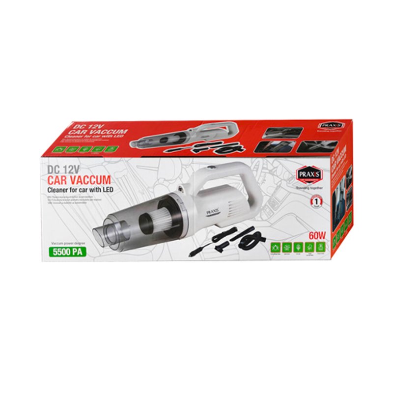 PRAXIS Usisivač za auto LED DC 12V 60W